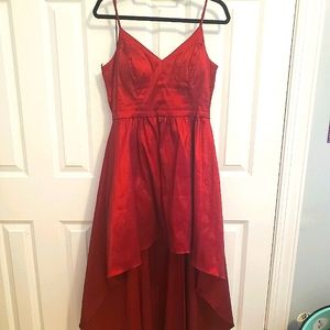 Red B.Smart high-low dress